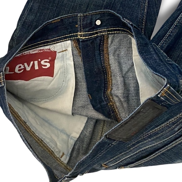 LEVIS 511 Straight Blue Jeans Black Label Jeans Back Zipper Pockets Red Tag - Picture 4 of 13